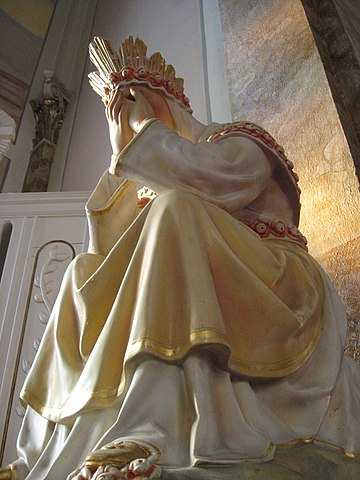 Our Lady of La Salette crying