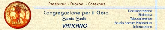 Sito della Congregazione per il Clero